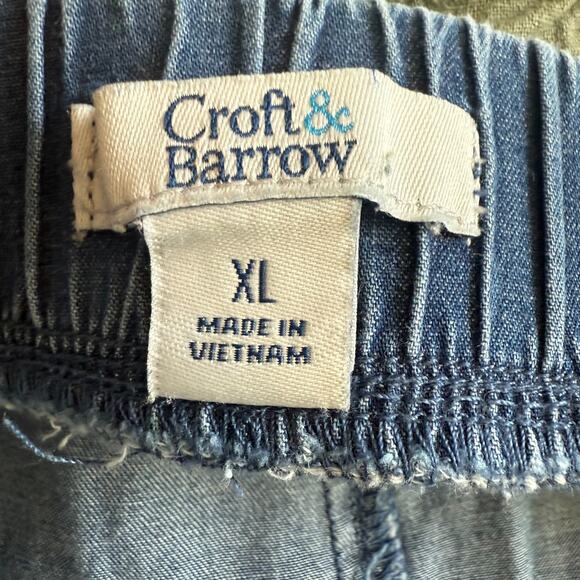 Croft & Barrow Linen Blend & 100% Cotton Wide Leg Pull On Pants XL - Lot of 2 - Picture 5 of 11